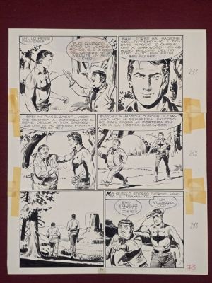Gallieno, Ferri - 1 Original page - Zagor n.45 - Satko pag. 73 | Catawiki