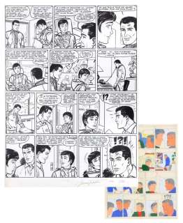 Graton | Michel Vaillant, planche n°8 à l’encre de Chine… | Millon