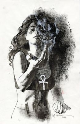 Sienkiewicz, Bill - DEATH OF THE ENDLESS Illustration | ComicConnect