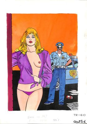 Illustrazione Originale di Gustavo Trigo- 27,5 x 38cm | Love Original Art