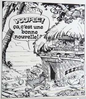 Degotte, Charles | original cover of â€œle journal Spirouâ€ and original plate  - Le Flagada  - (1971) | Catawiki