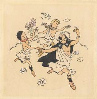 Hergé - Lot 188 - Quick et Flupke. (5e série) 1951. Dessin original de Hergé, mis en couleurs par Dessicy. 1951. 15 x 15 cm.