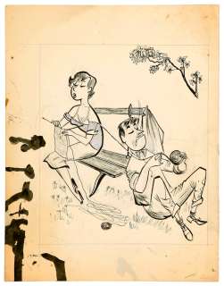 Sempé | Illustration à l’encre de Chine, à l’aquarelle… | Millon