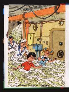 Wasterlain, Marc | original full page drawing from Jeannette Pointu album no. 11  - â€œLe monstreâ€  - C  - 1st edition  - (1996) | Catawiki