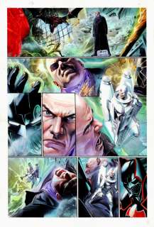 Alex Ross, Doug Braithwaite - Justice #10 P 23 (Batman & the Atom Team-Up To Defeat Lex Luthor Throughout Entire Page!) Large Art -2007