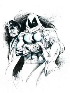 Scott Williams | 2008 MOON KNIGHT PORTFOLIO PLATE ART  | Tri-State Original Art