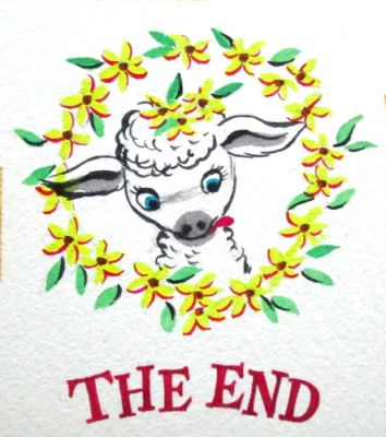 1968 MARY’S LITTLE LAMB DOLLIE TINGLE ORIGINAL drawing art BOOK PAINTING sheep | eBay US (Buy It Now)