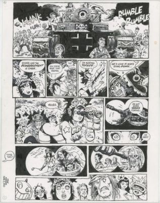 Fearless Dawn page6 GIGANTE PEQUENO Published art from Steve Mannion