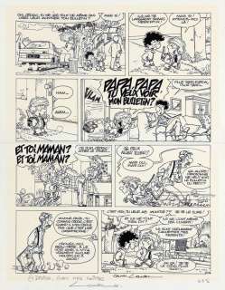 Laudec | Cédric, planche-gag n°78 à l’encre de Chine,… | Millon