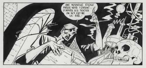 Neige rouge Encre de Chine pour la grande case d’ouverture de cette histoire en 2... | Tessier Sarrou