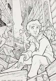 Monin (Arno) - Lot 494 - L‘Enfant maudit, illustration à l‘encre de Chine…