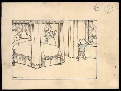 Tourtel, Mary | Original art for Rupert Bear  - The little Princess  - (1930) | Catawiki