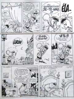 Stibane | Original page (p.2)  - Roeltje en de Elaoin / Noël et L’Elaoin  - Bekende gezichten  - (1990) | Catawiki