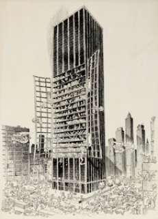 Jack Davis Burlington Industries Magazine Illustration Original Art (Burlington, c | Heritage