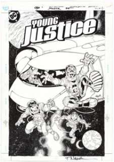 Todd Nauck and Lary Stucker Young Justice #25 Cover Original Art (DC, 2000). This is a great cover that -