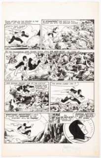 Arthur Peddy (attributed) and Bernard Sachs (attributed) All-American Comics Unpublished Page Doctor Mid-Nite -