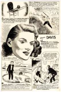 Phil Berube - Big Band and Jazz Feature Newspaper Illustrations Original Art Group of 2 (1940s- 1950s). Two -