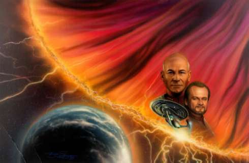 Keith Birdsong Star Trek: The Next Generation: Ship of the Line Hardcover Novel Wrap-Around Cover Painting - | Heritage