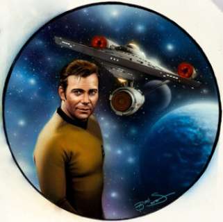 Keith Birdsong Star Trek: Power of Command "Captain Kirk and The USS Enterprise" Collector Plate - | Heritage