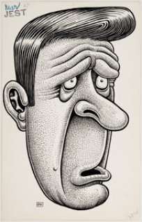 Basil Wolverton Jest Gag Cartoon Original Art (Humorama, c. 1950s). From a March issue of Jest (year not - | Heritage