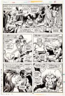 John Buscema and Steve Gan Conan the Barbarian #59 Story Page 9 Original Art (Marvel, 1975). Conan’s doomed - | Heritage