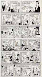 Ralph Heimdahl and Al Stoffel Bugs Bunny Daily Comic Strip Original Art Consecutive Group of 6 (Warner Brothers, 1... (Total: 6 Original Art)