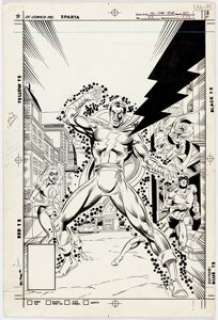 Arvell Jones and Mike Machlan All-Star Squadron #52 Cover Captain Marvel Original Art (DC, 1985).... | Heritage