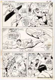 Sal Buscema and Jim Mooney Sub-Mariner #34 Story Page 15 Silver Surfer and Hulk Original Art (Marvel, 1971). The - | Heritage