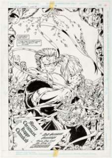 Marc Campos and Nick Napolitano Guy Gardner: Warrior #39 Splash Page 22 Original Art (DC, 1996)....
