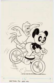 Pete Alvarado and Bill Wright Andy Panda #16 Cover Original Art (Gold Key/Western, 1976)....