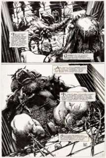 Barry Windsor-Smith Giant Size Rune #1 Story Page 2 Original Art (Malibu, 1995).... | Heritage