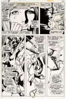 Gene Colan and Tom Palmer Daredevil #80 Story Page 17 The Owl Original Art (Marvel, 1971).... | Heritage