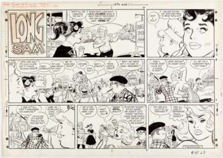 Bob Lubbers Long Sam Sunday Comic Strip Original Art dated 6-3-62 (United Feature Syndicate, 1962). ... | Heritage