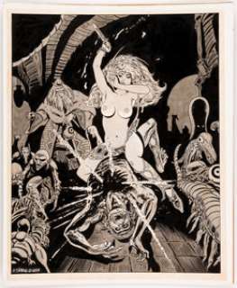 Frank Thorne | Ghita: The Sword of Eros Plate #3 Illustration Original Art (1985). | Heritage