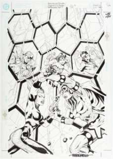  - Howard Porter and John Dell JLA #39 Cover Original Art (DC, 2000)....