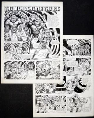 Hudson | The Men Beneath The Ice (2 pages) (SIGNED) | Illustration Art Gallery
