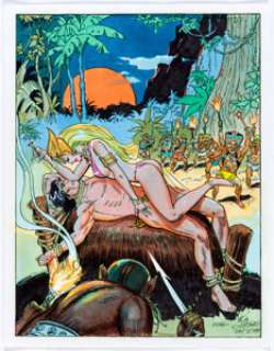 Bob Lubbers - Tarzan and La of Opar Color Illustration Original Art (1999).... | Heritage