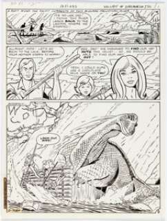Fred Himes Valley of the Dinosaurs #3 Complete 22-Page Story "The Challenge of Mata-Zin" Original Art Group of 22 ... (Total: 22 Original Art) | Heritage