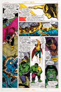  - Keith Giffen and Klaus Janson Defenders #43 Story Page 3 Nighthawk and Hulk Original Art (Marvel, 1977)....