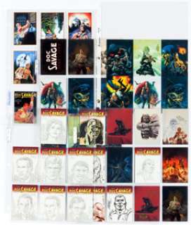 Bob Larkin and Others Doc Savage Original Art (12) and Trading Cards Group of 37 (Various Publishers, 1993-2013).... | Heritage