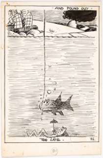 George Herriman archy does his part Interior Illustration Original Art (Doubleday, 1935).... | Heritage