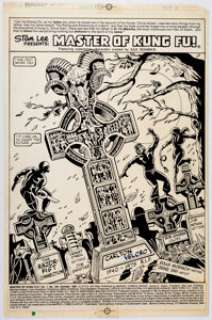 Gene Day Master of Kung Fu #105 Splash Page Original Art (Marvel Comics, 1981). ... | Heritage