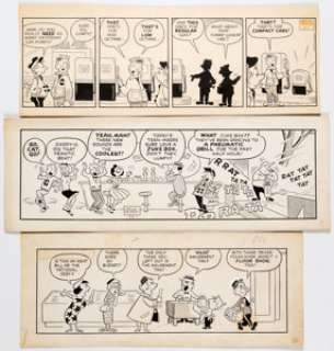 Dan DeCarlo with Stan Lee Willie Lumpkin Daily Comic Strip Original Art Group of 3 (Publishers Syndicate, 1959). ... (Total: 3 Original Art) | Heritage
