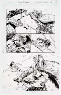 David Finch and Scott Hanna Wonder Woman #50 Page 15 Original Art (DC Comics, 2016)... | Heritage