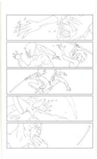  - Rob Haynes Daredevil: Ninja #1 and #2 Story Pages Group of 5 Original Art (Marvel, 2000). ... (Total: 5 Original Art)