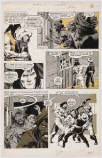 John Buscema and Tony DeZuniga The Savage Sword of Conan #32 Story Page 27 Original Art (Marvel, 1978).... | Heritage