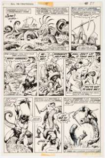 Ed Hannigan and Alfredo Alcala Kull the Destroyer #17 Story Page 27 Original Art (Marvel Comics, 1976)... | Heritage