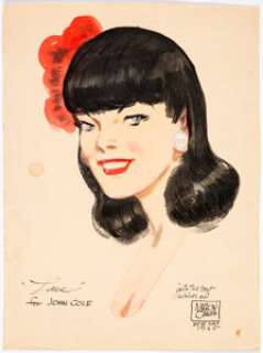 Milton Caniff - Miss Lace Painting Original Art (1945).... | Heritage