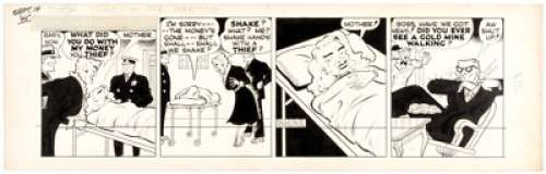 Chester Gould Dick Tracy Daily Comic Strip Original Art dated 9-14-45 (Chicago Tribune, 1945).... | Heritage