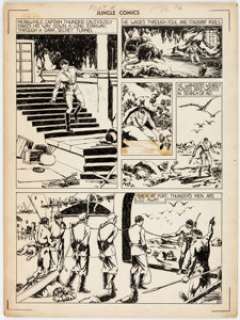 Rafael Astarita Jungle Comics #4 Story Page 5 Original Art (Fiction House, 1940)....